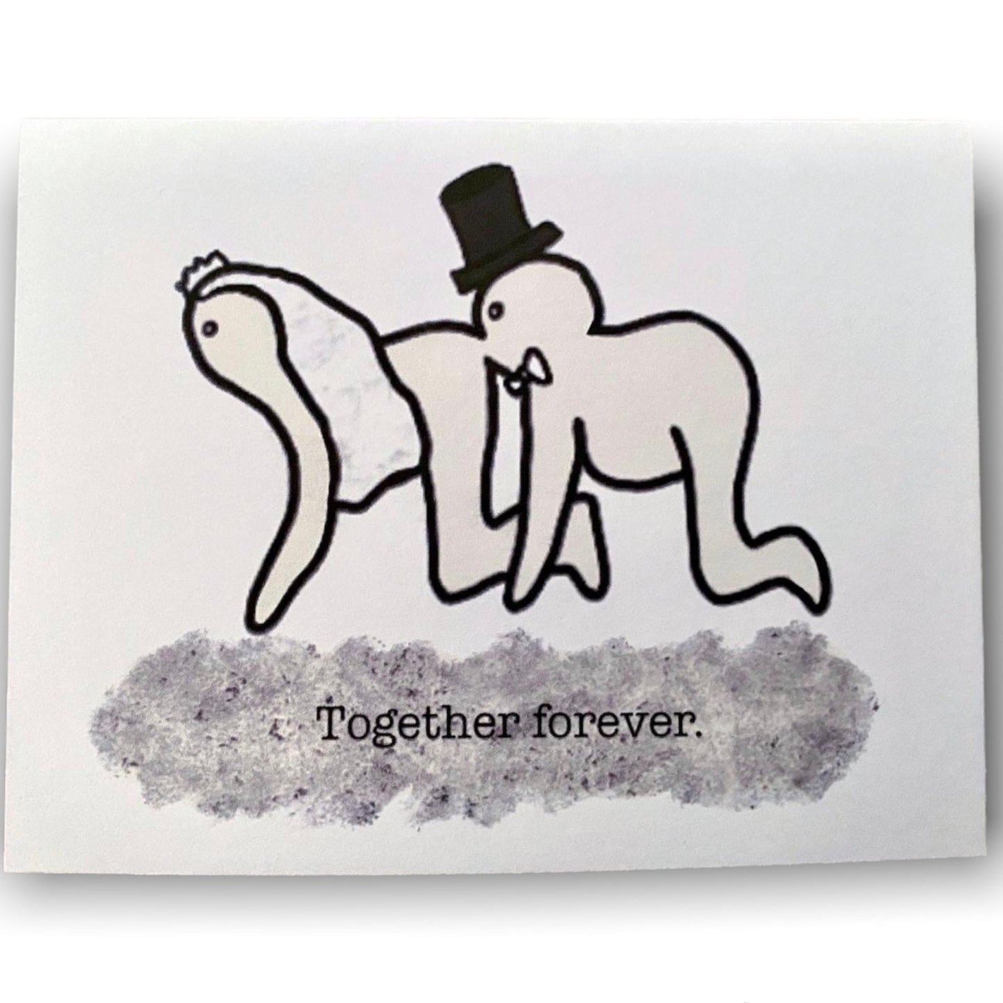 INSTANT DOWNLOAD! Print At Home! Human Centipede Funny Wedding Engagement Card