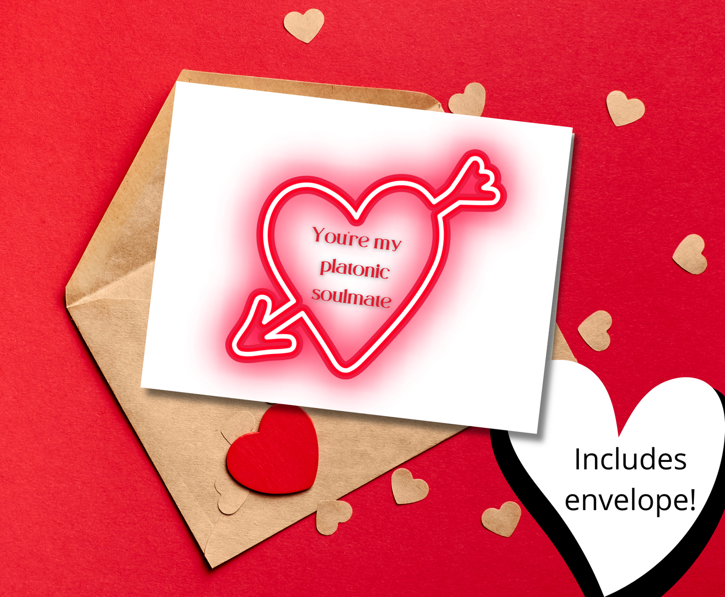 Platonic Soulmate Galentine's Valentine's Day Greeting Card For Friend