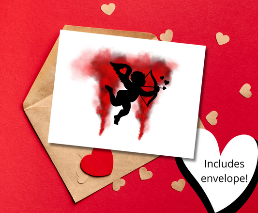 Sexy Cupid Valentine Greeting Card For Partner