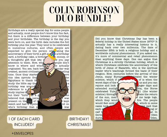Colin Robinson Energy Vampire What We Do In The Shadows Funny Birthday Holiday Christmas Cards