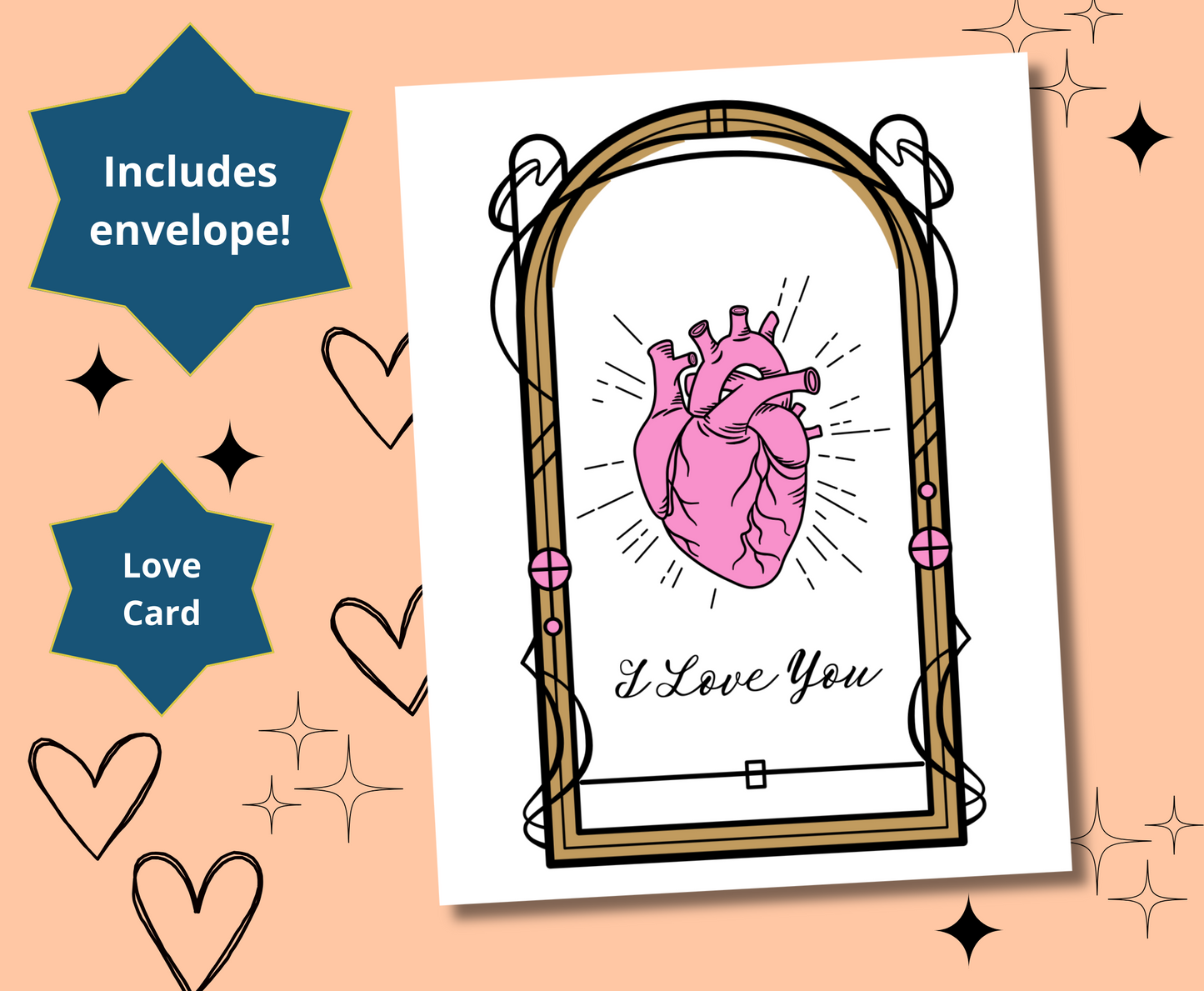 Witchy Tarot Love Anniversary Valentine Anytime Greeting Card