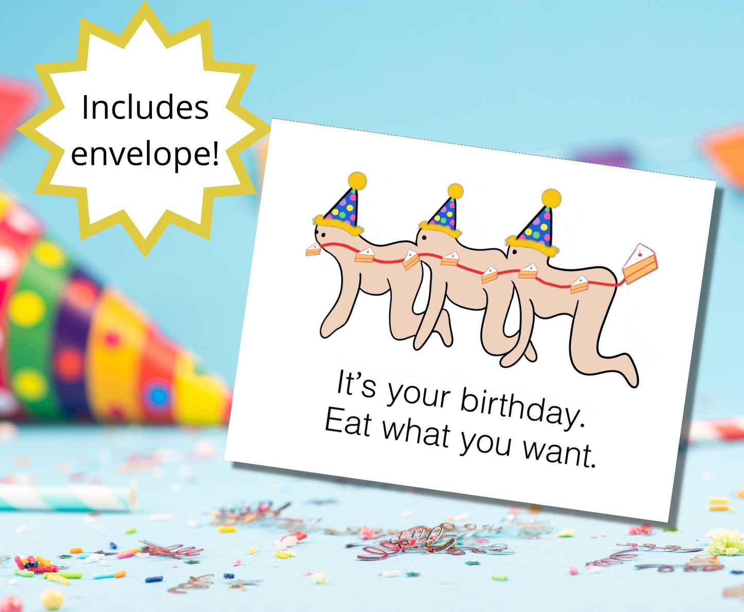 Human Centipede Santapede Funny Birthday Valentine Anniversary Christmas Holiday 3 Card Bundle