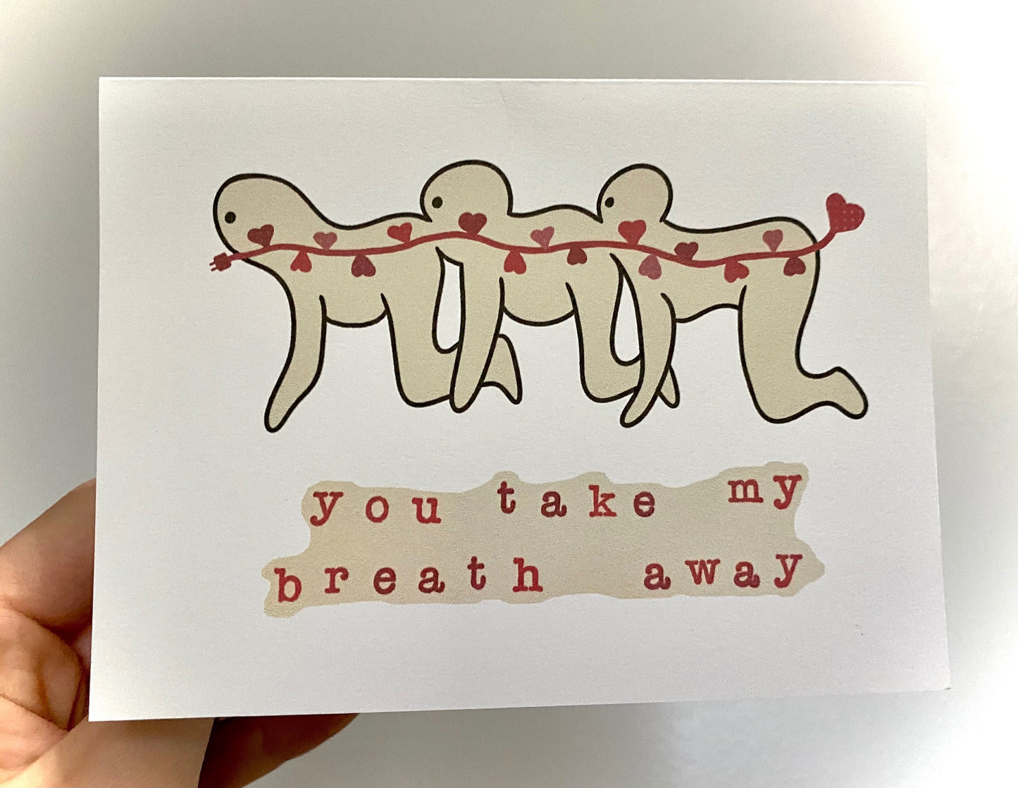 Human Centipede Horror Anniversary/Valentine/Love Card