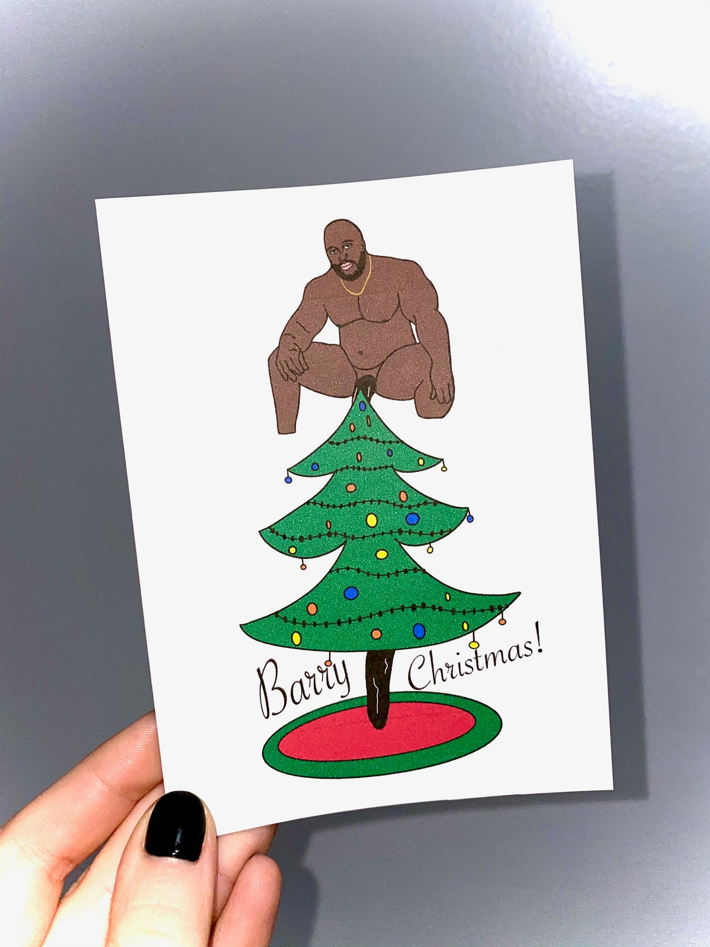 Barry Internet Prank Funny Inappropriate Christmas Holiday Greeting Card