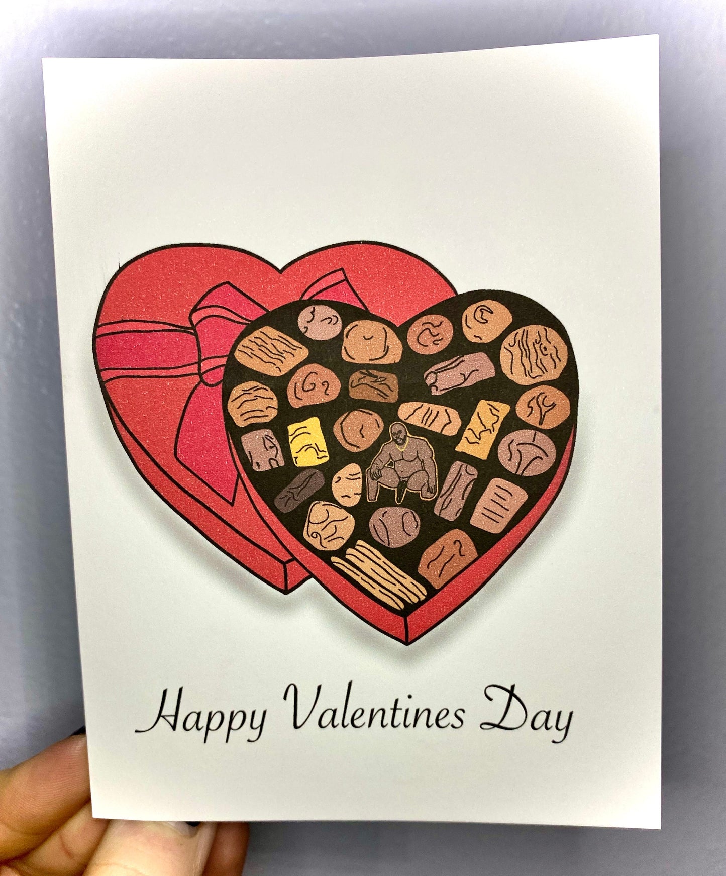 INSTANT DOWNLOAD! Print At Home! Barry Prank Chocolate Heart Love Valentines Day Card