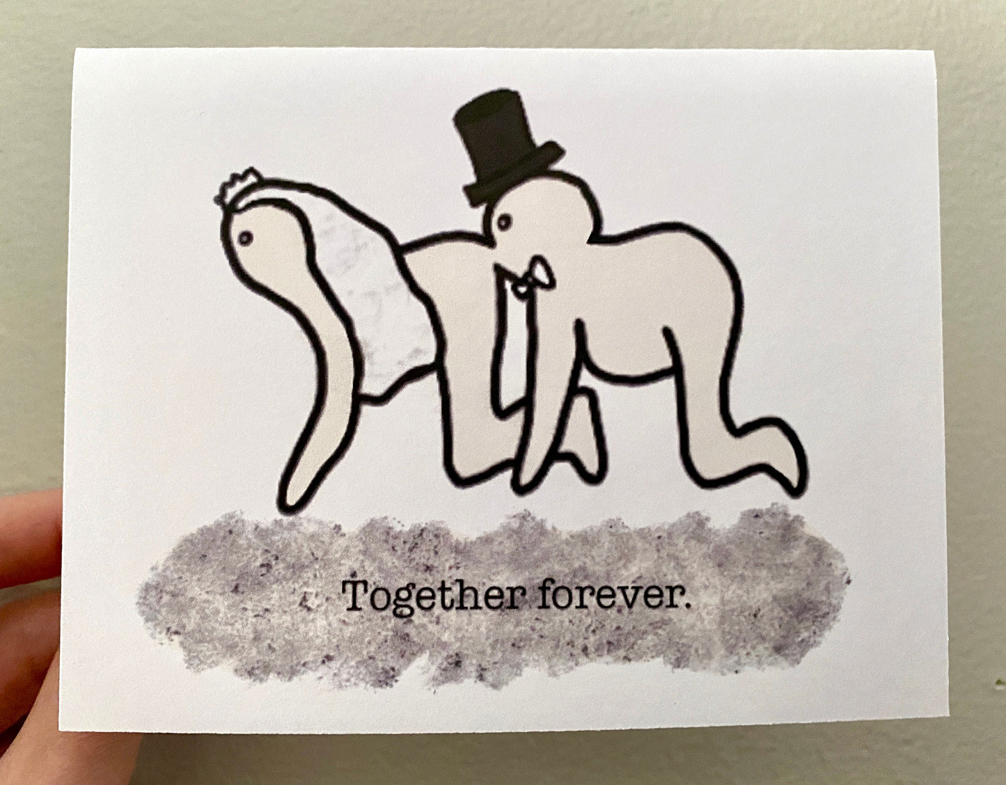 Human Centipede Funny Wedding Engagement Card