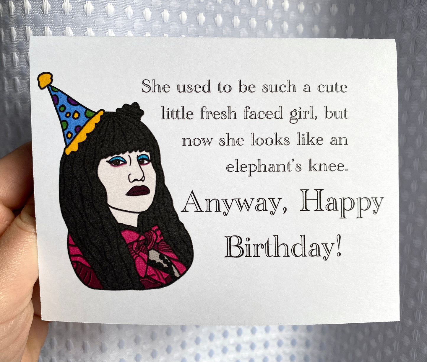 INSTANT DOWNLOAD! Print At Home! Nadja Vampire What We Do In The Shadows Funny Sassy Birthday Card