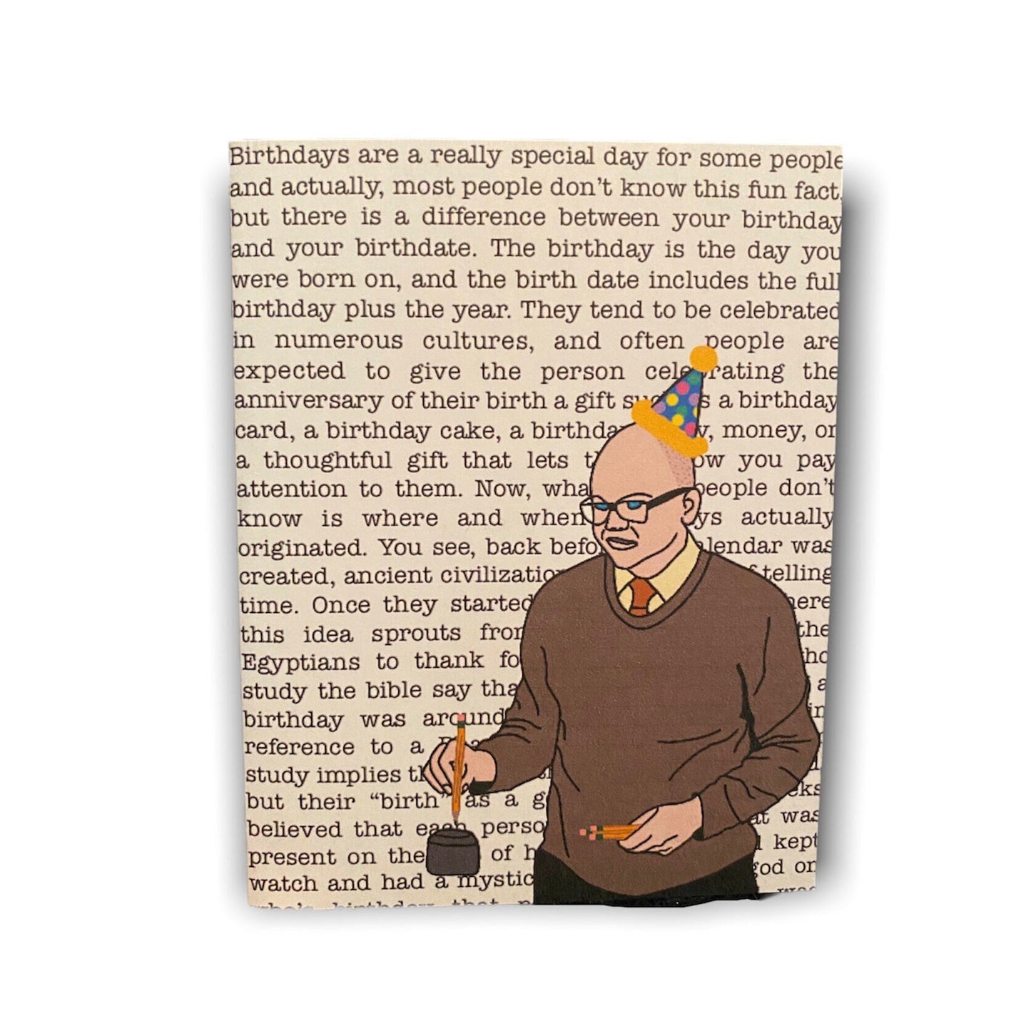 INSTANT DOWNLOAD! Print At Home! Colin Robinson What We Do In The Shadows Energy Vampire Funny Birthday Card