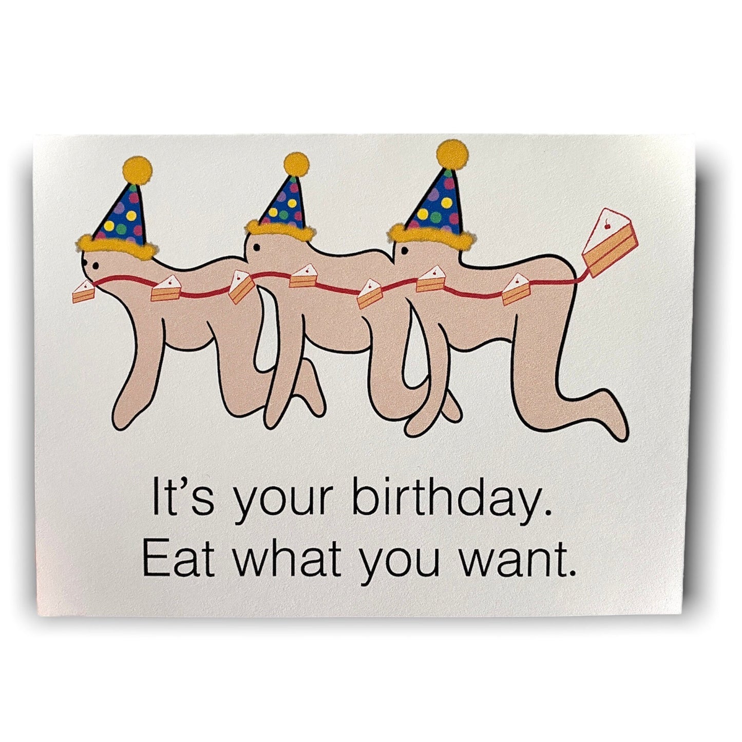 Human Centipede Funny Inappropriate Birthday Card