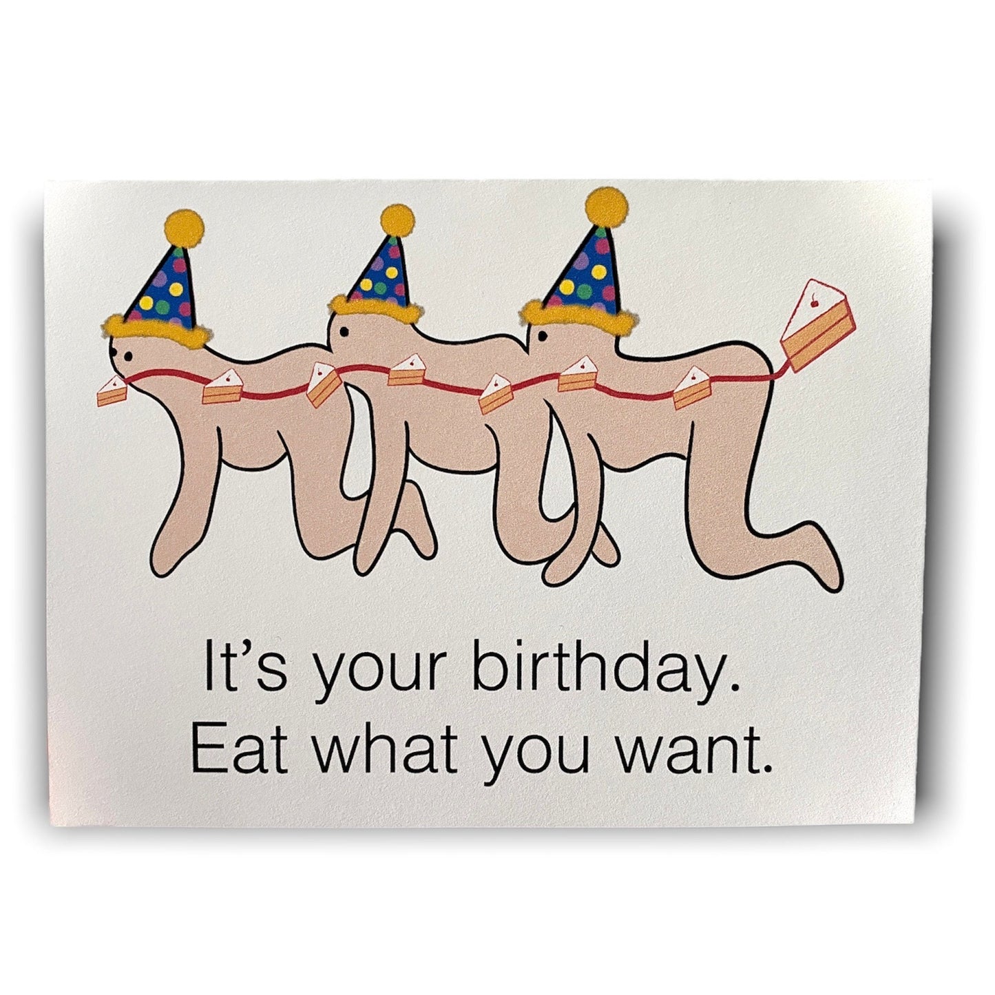 INSTANT DOWNLOAD! Print At Home! Human Centipede Funny Inappropriate Birthday Card