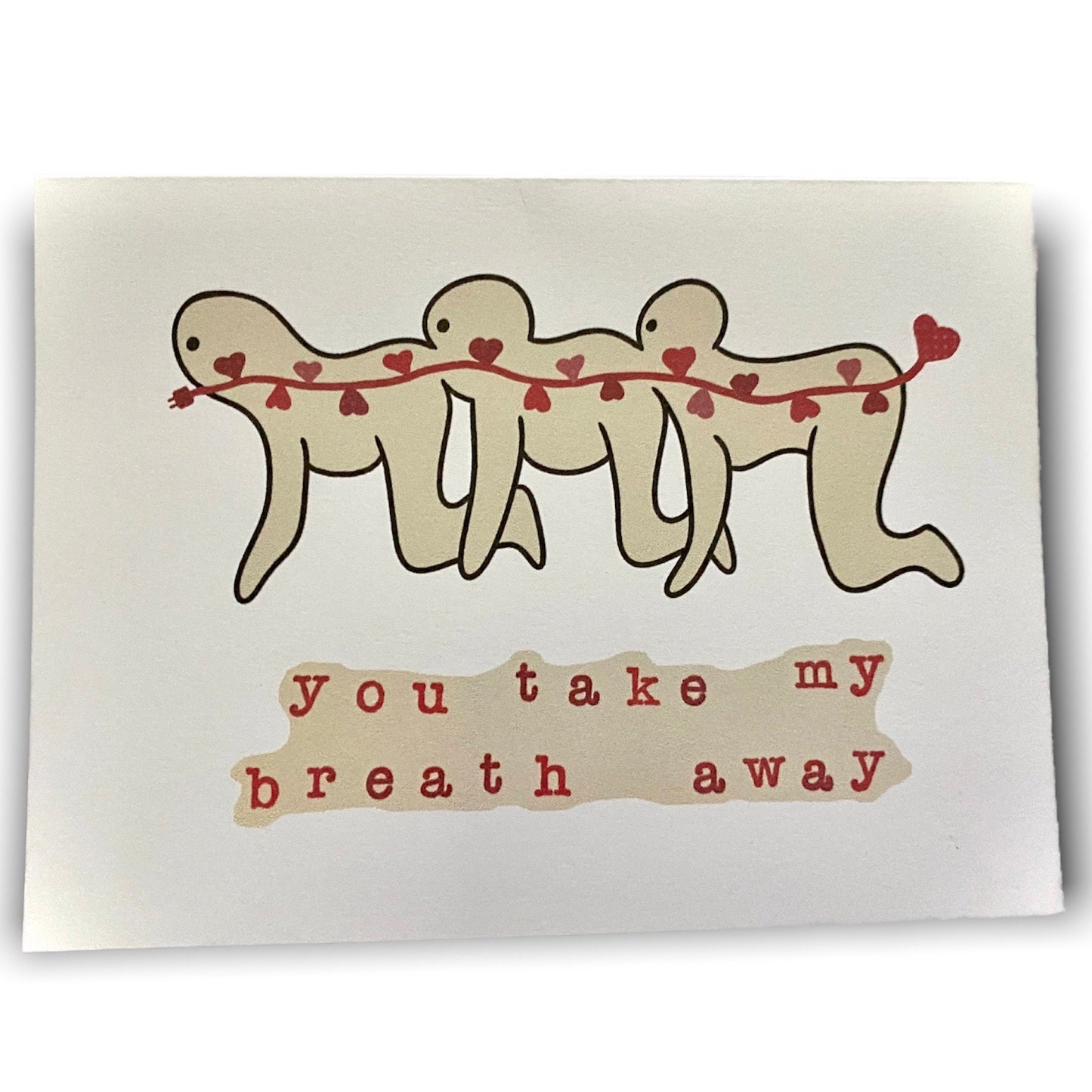 INSTANT DOWNLOAD! Print At Home! Human Centipede Horror Anniversary/Valentine/Love Card