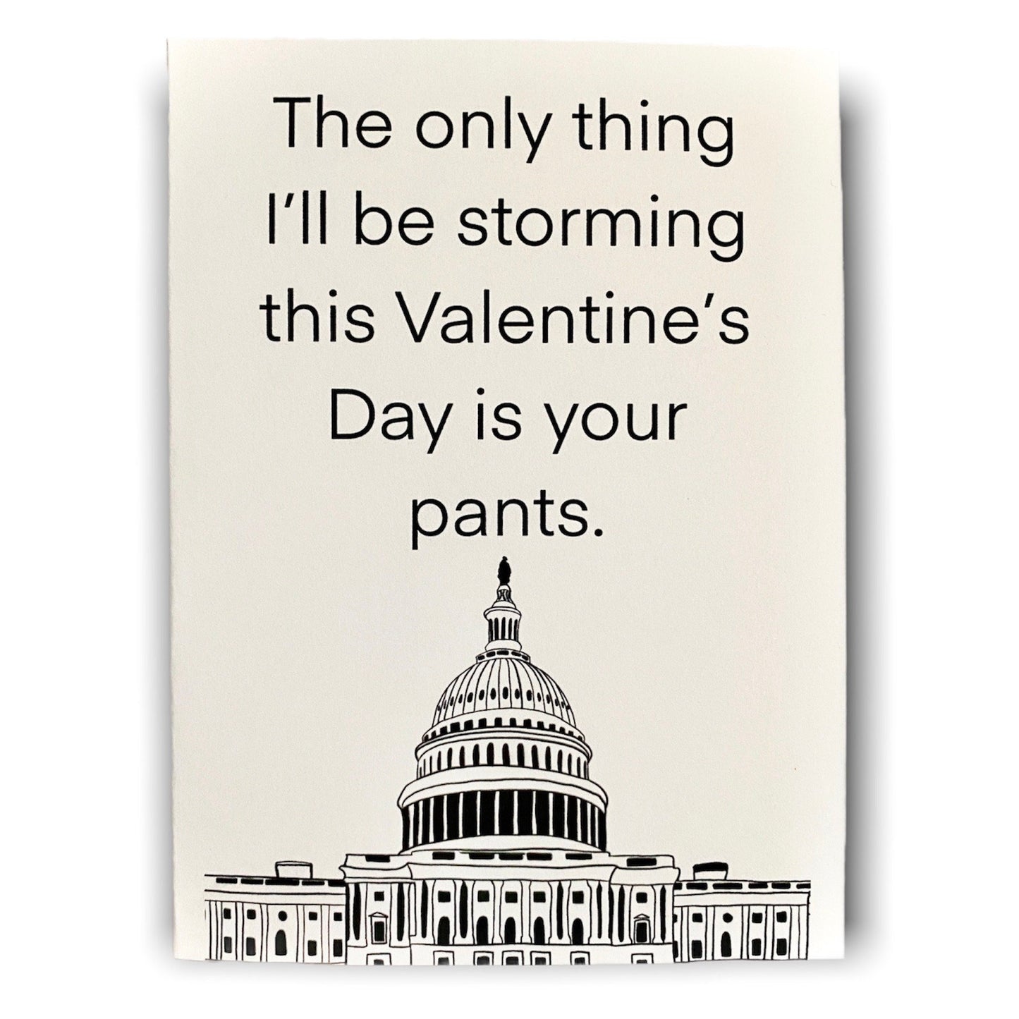 INSTANT DOWNLOAD! Print At Home! US Capitol Funny Love Valentine's Day Greeting Card