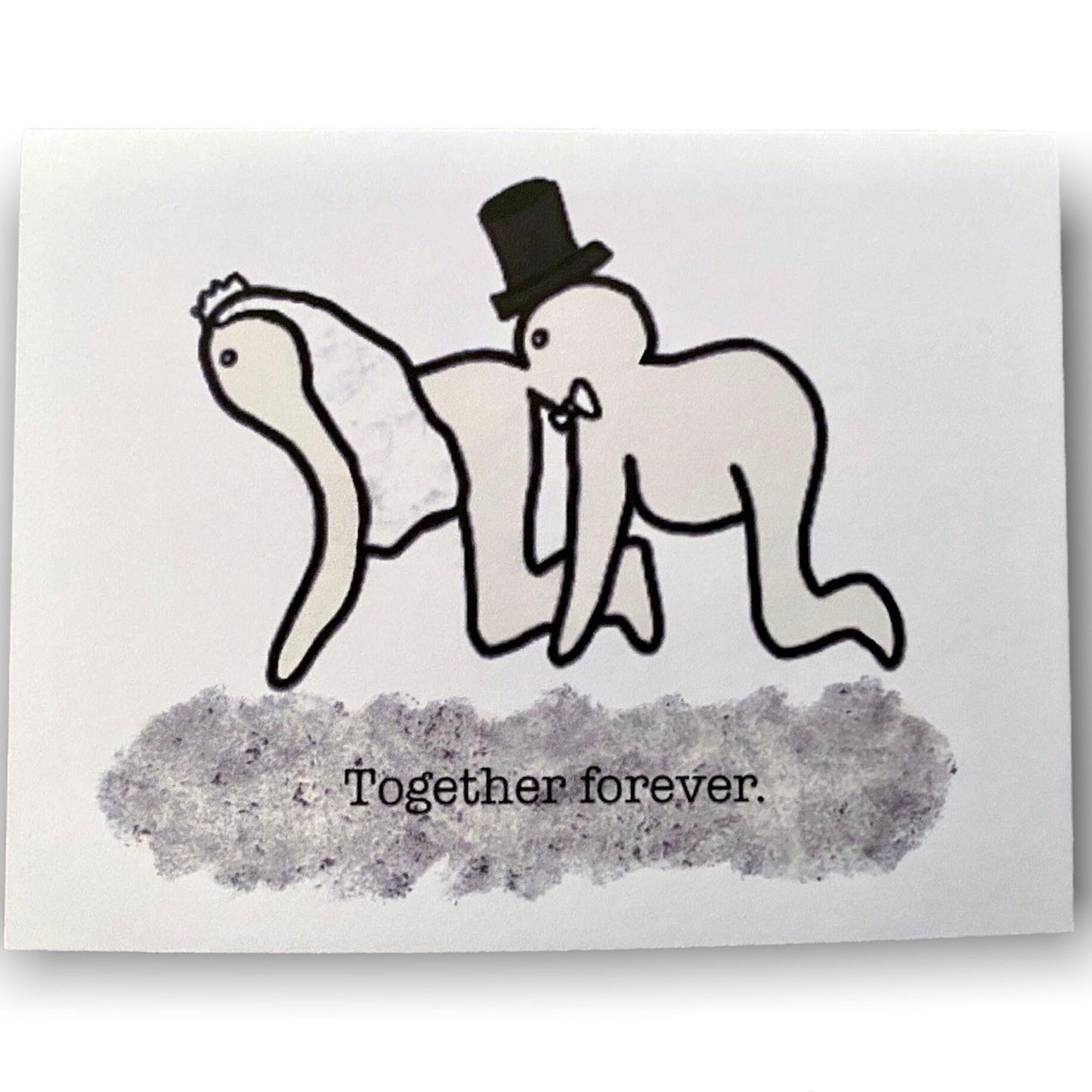 Human Centipede Funny Wedding Engagement Card