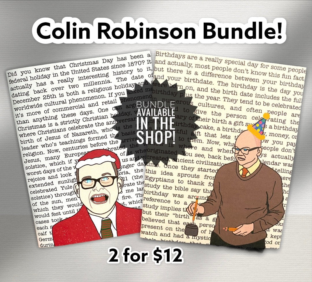 INSTANT DOWNLOAD! Print At Home! Colin Robinson What We Do In The Shadows Energy Vampire Funny Birthday Card