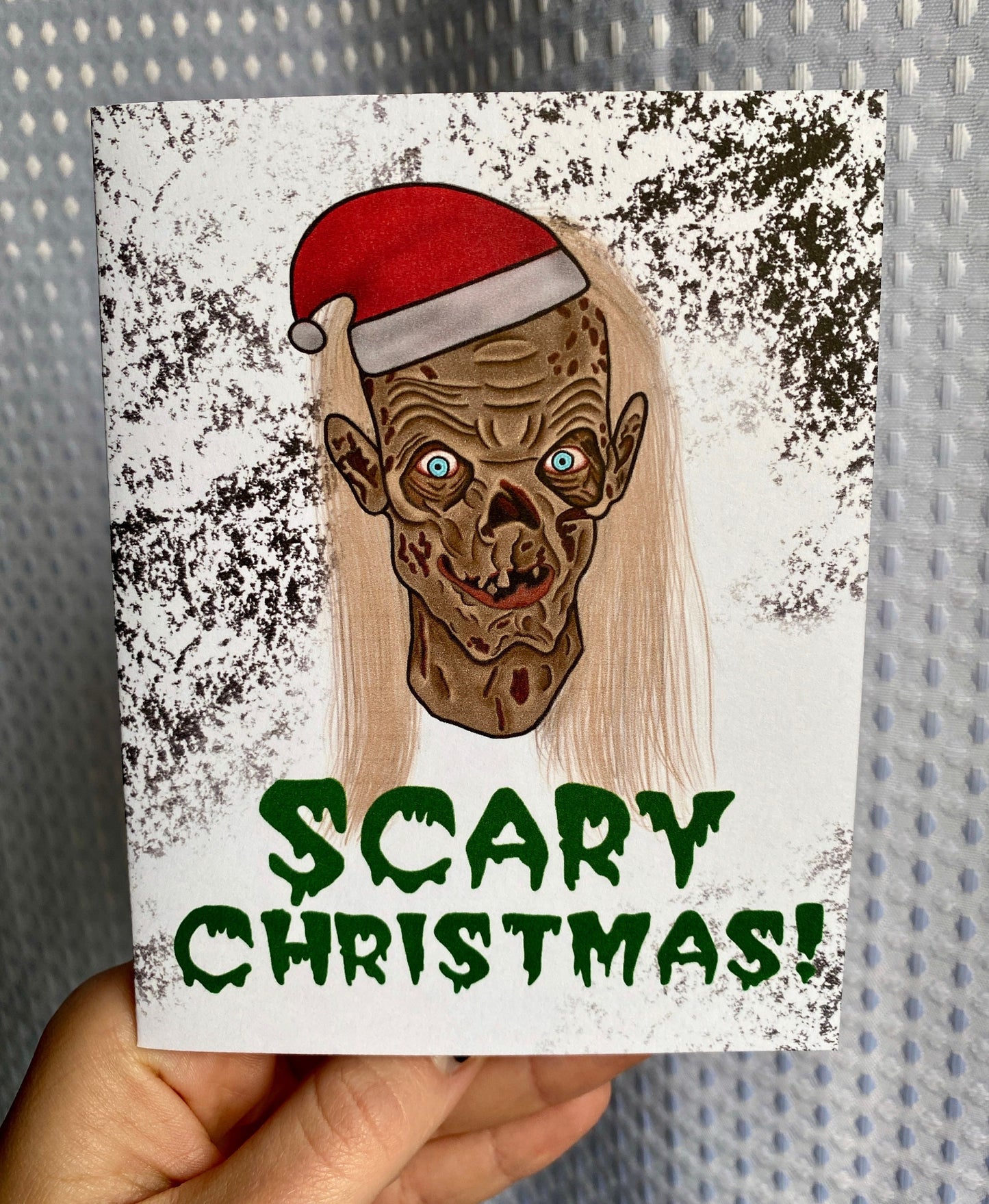 INSTANT DOWNLOAD! Print At Home! Tales From The Crypt Keeper Zombie Horror Holiday Scary Christmas Card