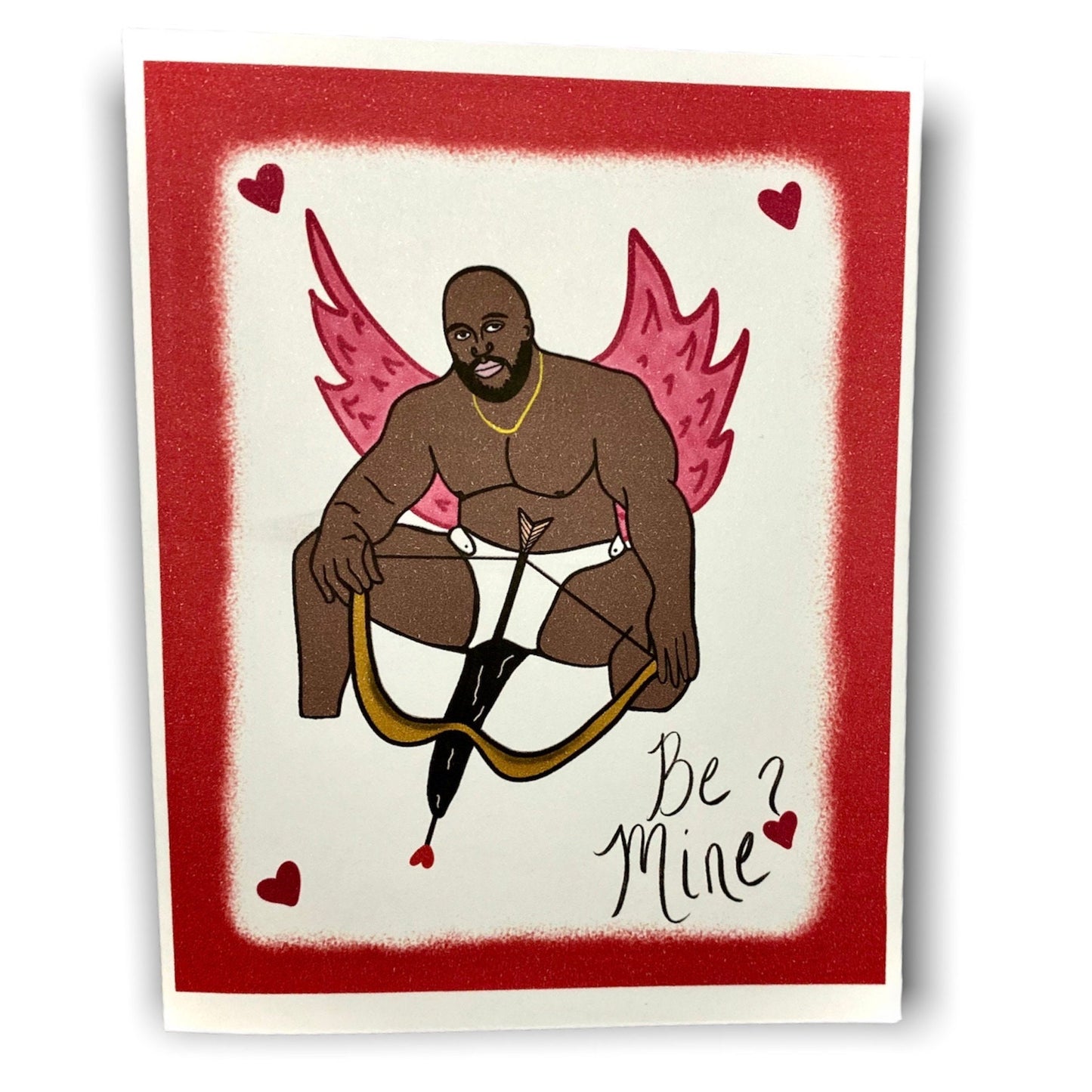 INSTANT DOWNLOAD! Print At Home! Barry Prank Valentine Love Be Mine Cupid Greeting Card