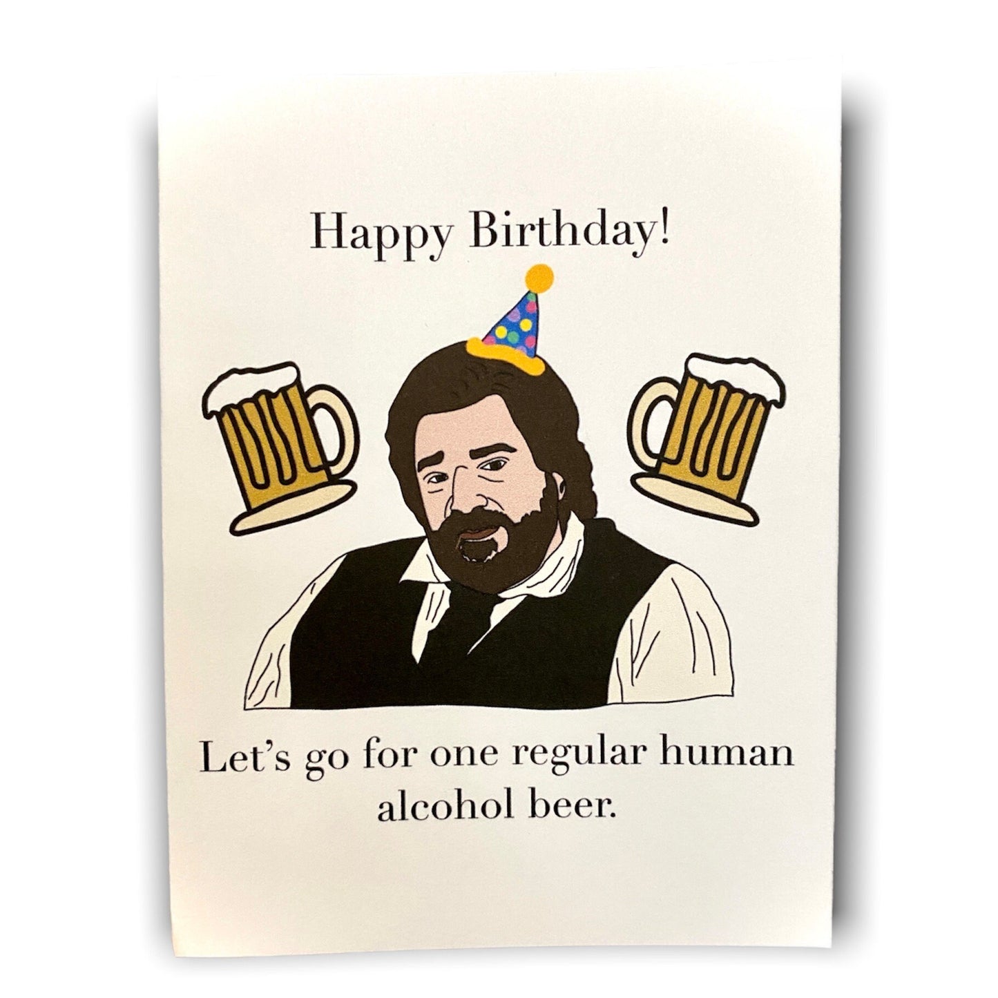 INSTANT DOWNLOAD! Print At Home! Jackie Daytona What We Do In The Shadows Human Alcohol Beer Funny Birthday Card