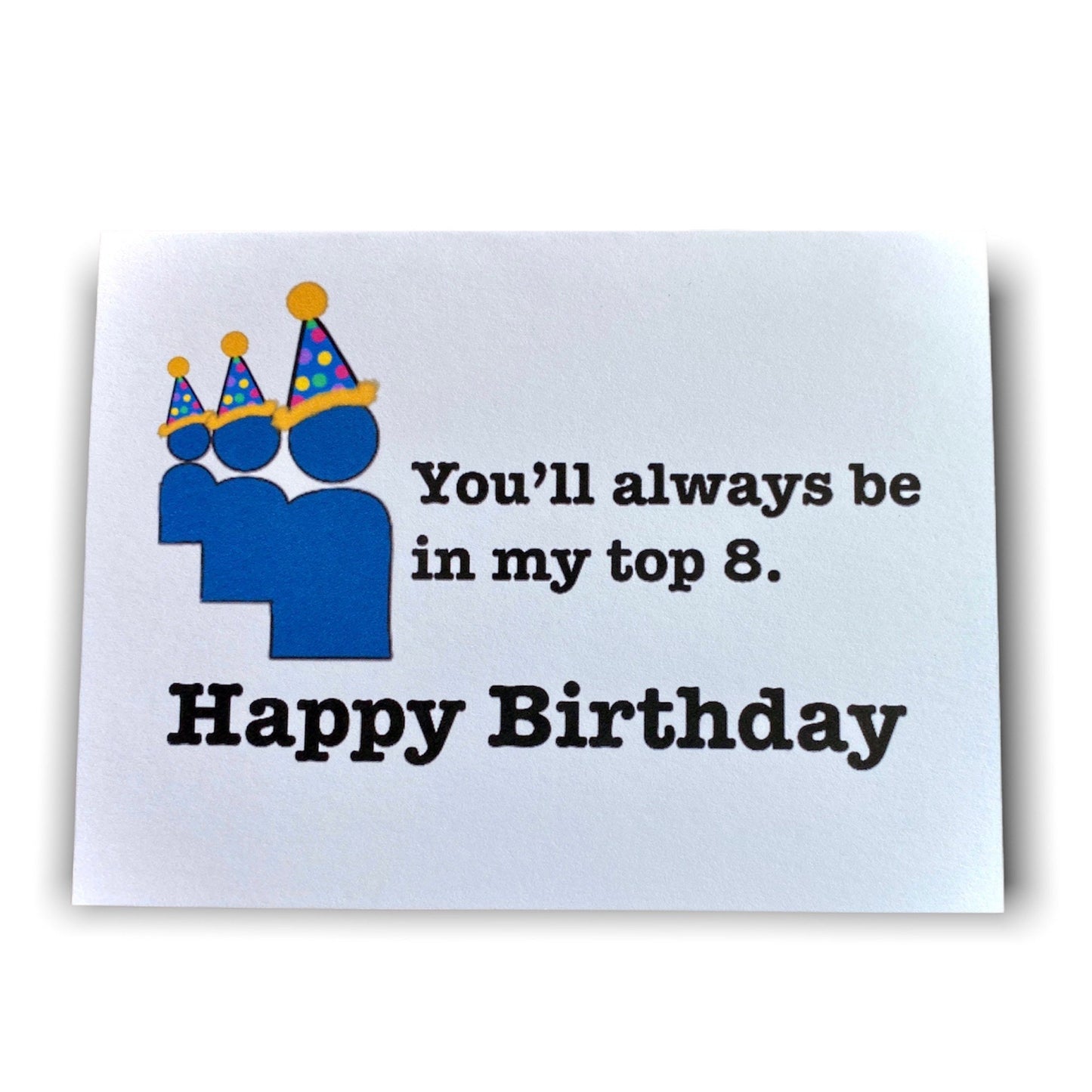 Myspace Top 8 Nostalgia Birthday Card