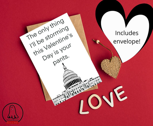 US Capitol Funny Valentine's Day Love Card