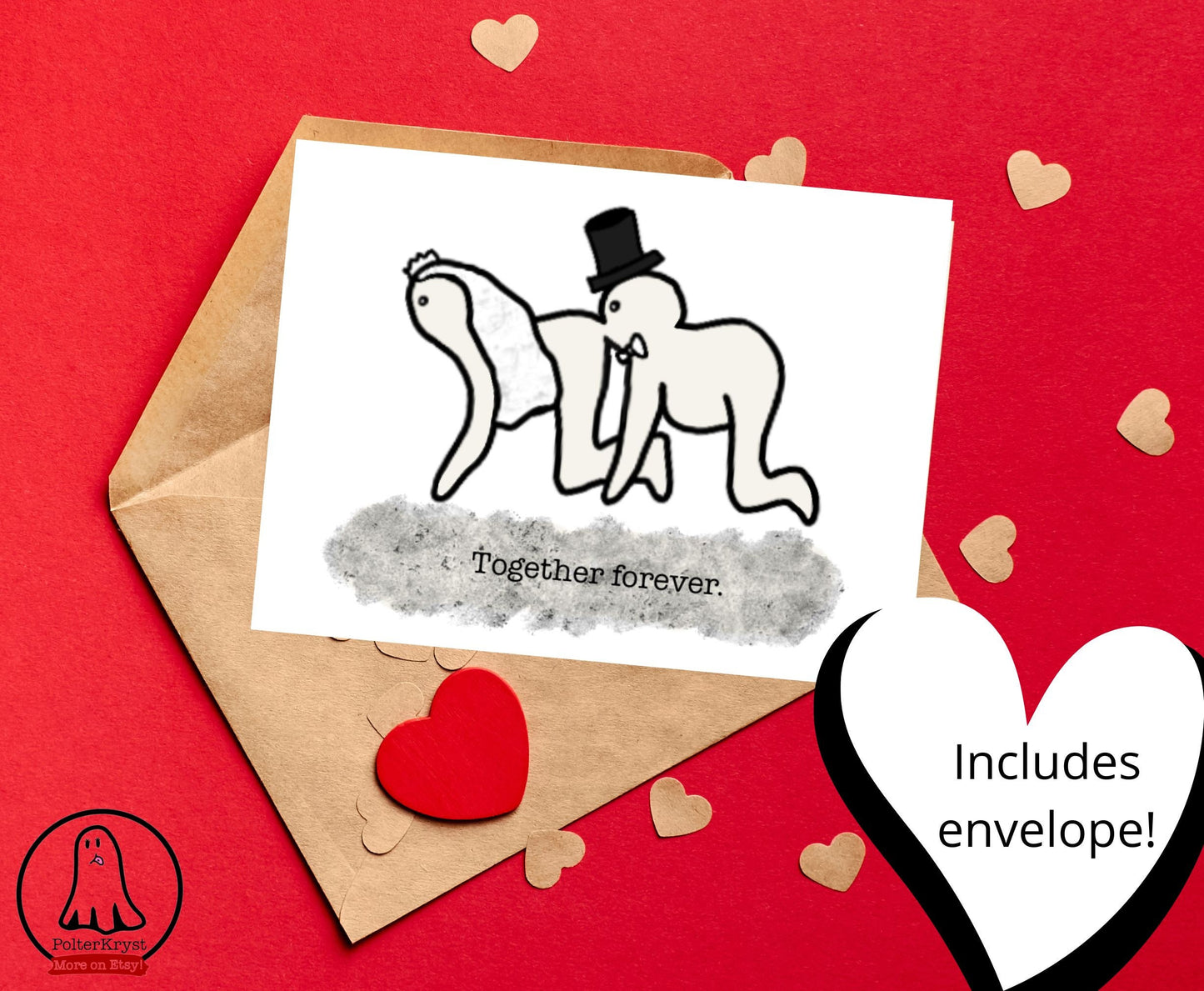 Human Centipede Funny Wedding Engagement Card