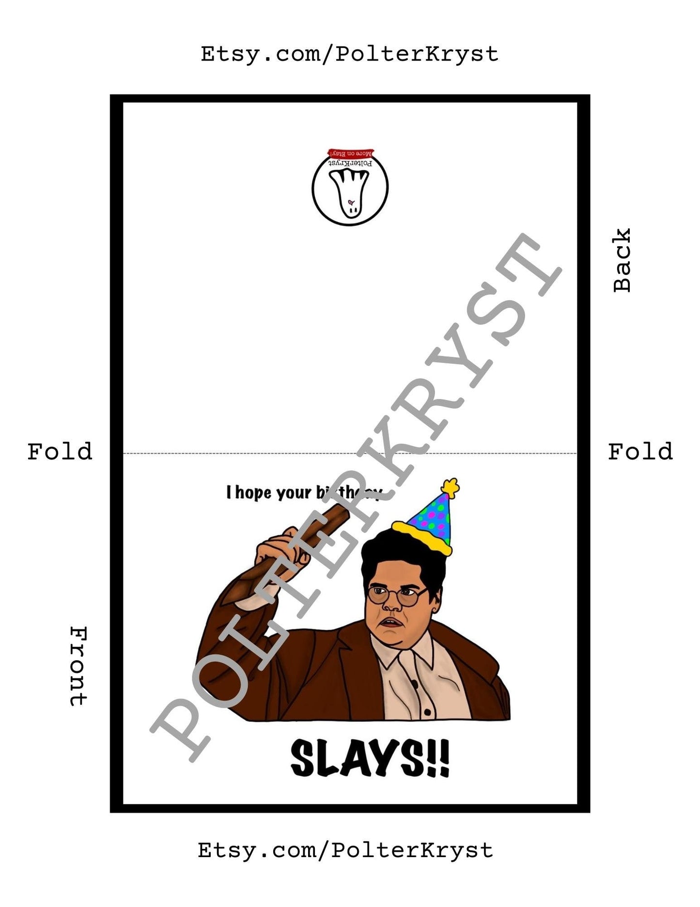 INSTANT DOWNLOAD! Print At Home! Guillermo What We Do In The Shadows Vampire Slayer Funny Birthday Card