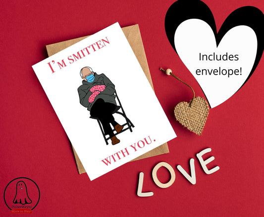 Bernie Sanders sMitten Love Card