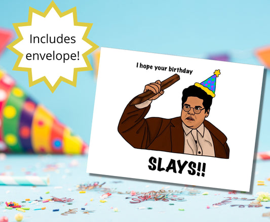 Guillermo What We Do In The Shadows Vampire Slayer Funny Birthday Card